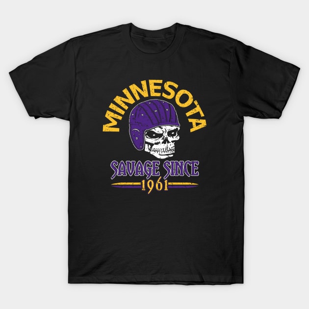 Minnesota Pro Football - Classic Grunge T-Shirt by FFFM